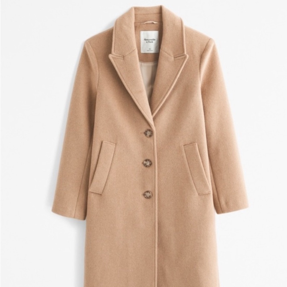 A&F Wool Blend Dad Coat